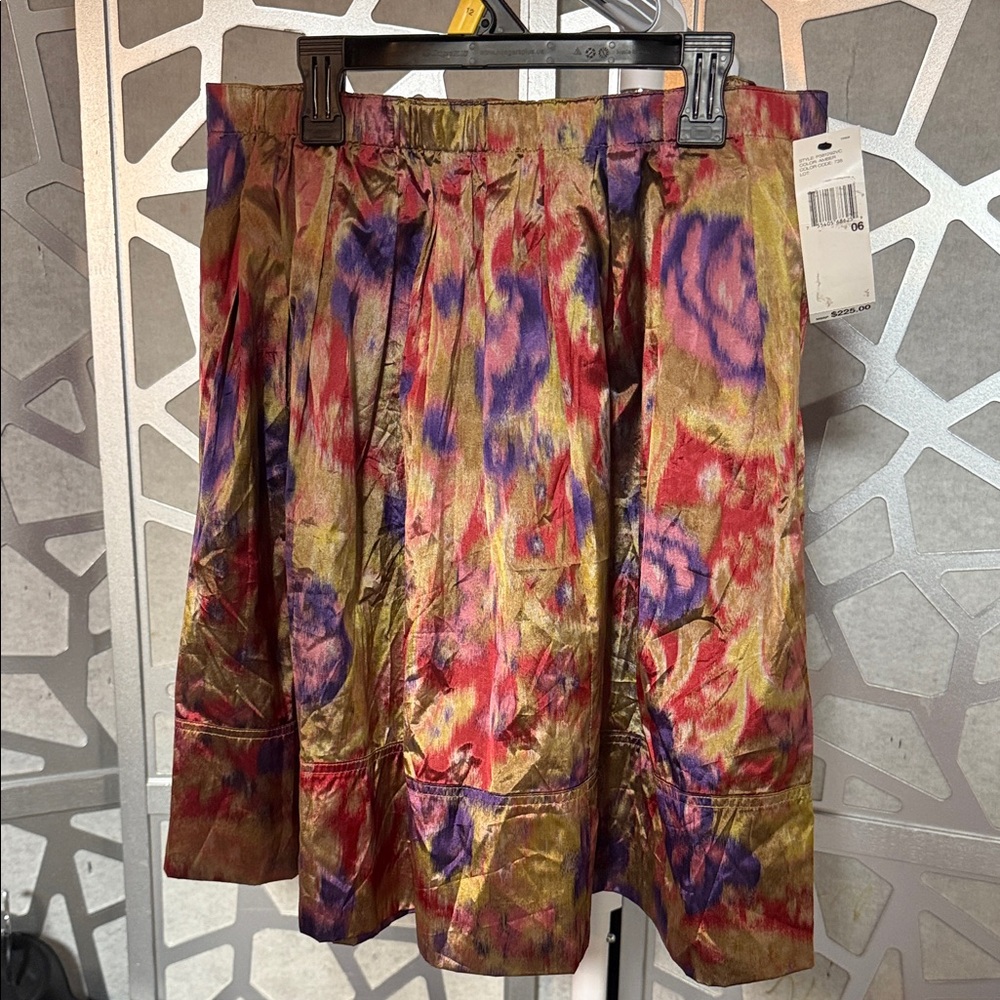 Elegant Multicolor A-Line Skirt Vintage